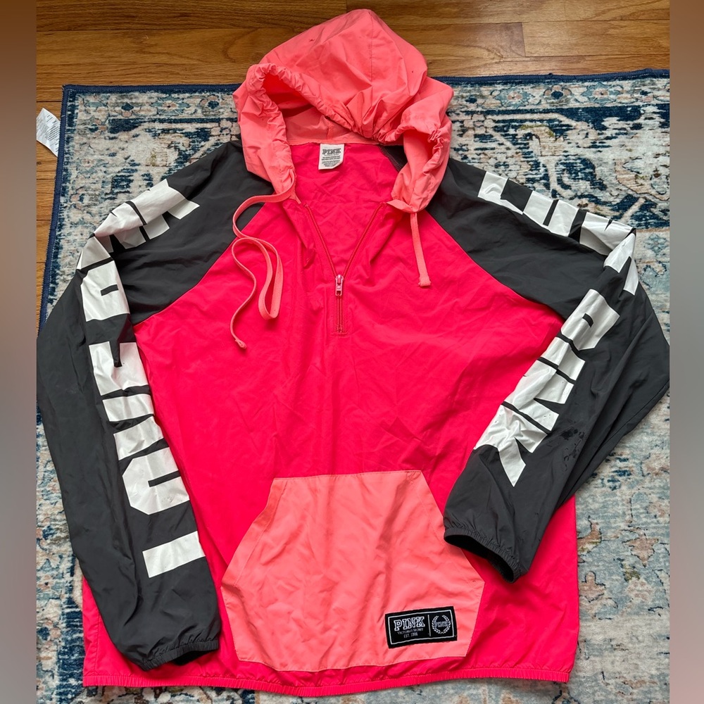 pink windbreaker